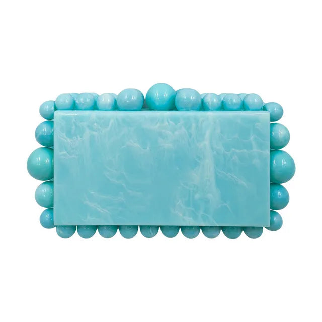 Pochette en acrylique marbré