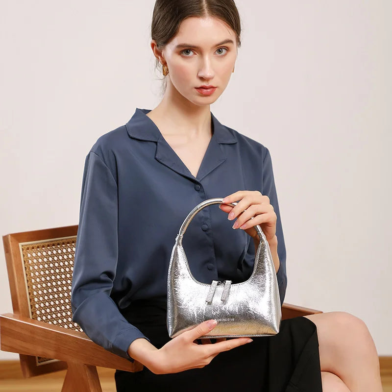 Sac baguette en cuir Aurora