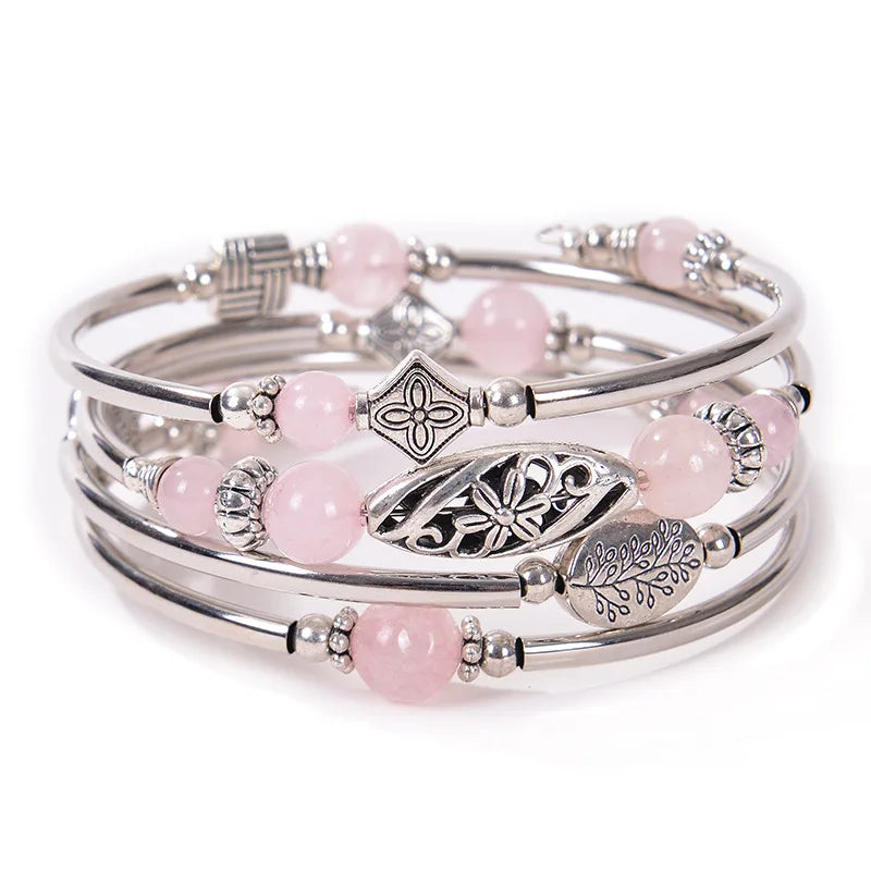 Arianna | Bracelet superposé en pierre naturelle