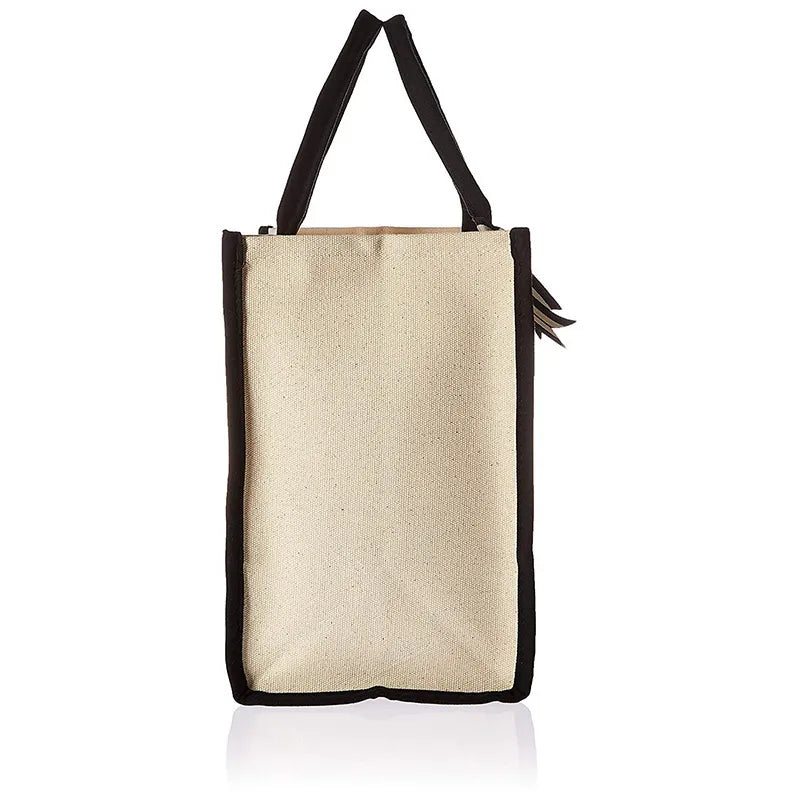 Sac en toile à initiales personnalisées