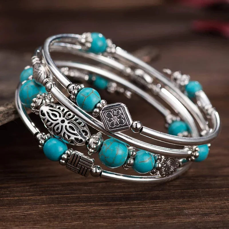 Arianna | Bracelet superposé en pierre naturelle