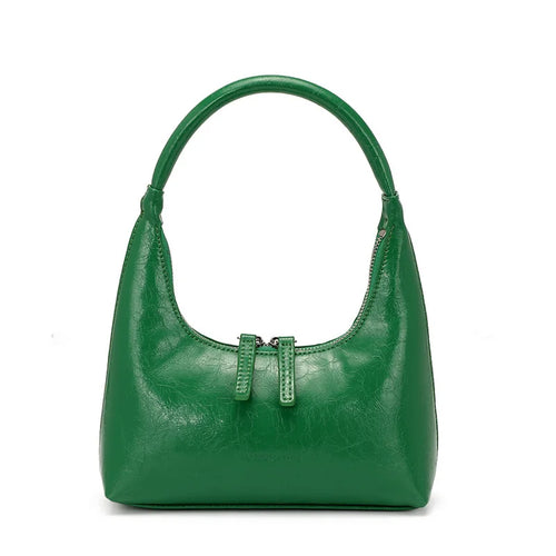 Aurora Leather Baguette Bag