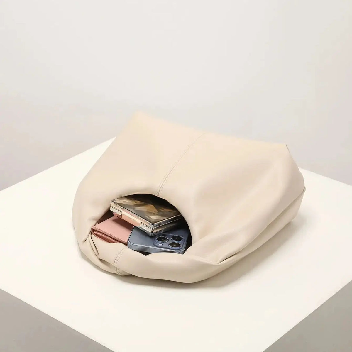 Mini sac à main en cuir véritable - Clean