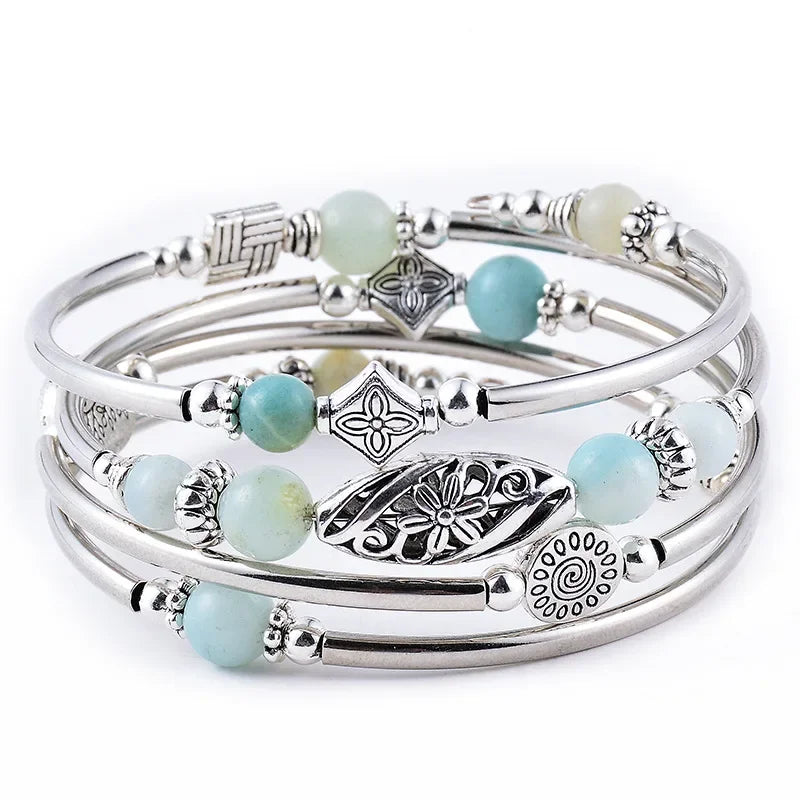 Arianna | Bracelet superposé en pierre naturelle