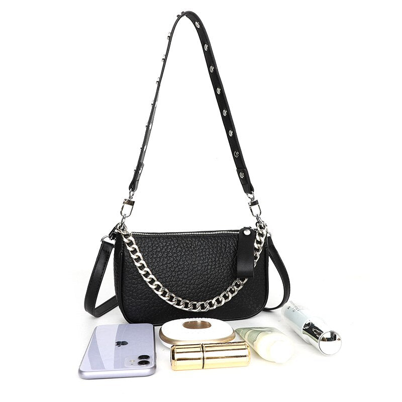 Petit sac bandoulière en cuir Lara