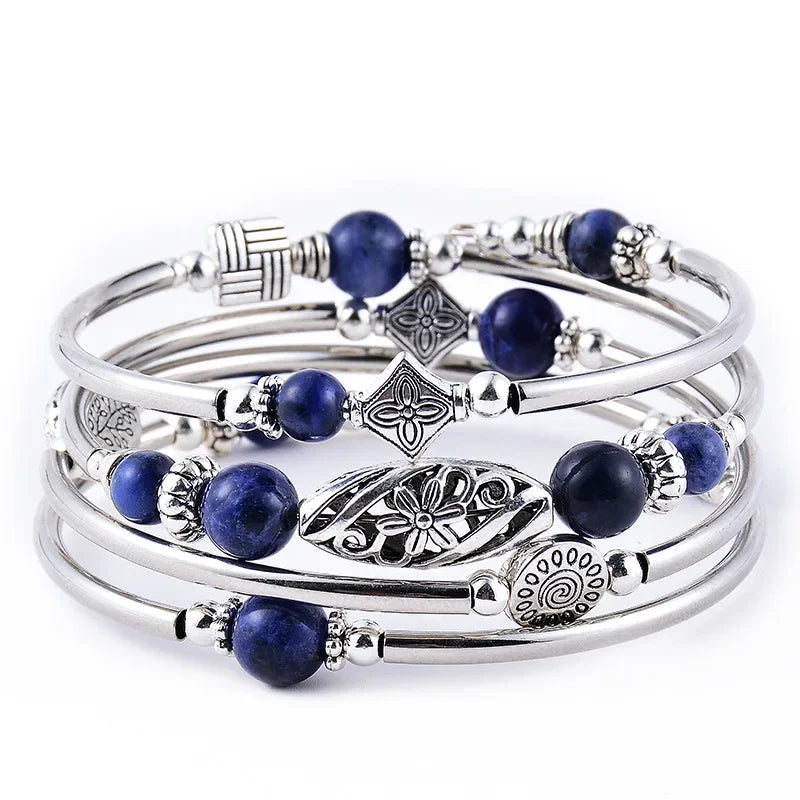 Arianna | Bracelet superposé en pierre naturelle