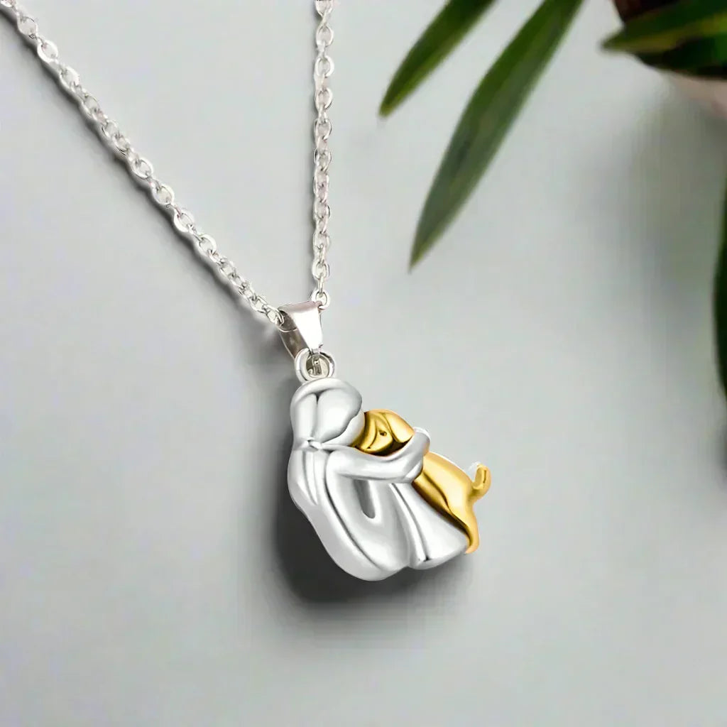 Pendentif « Amitié éternelle » – Symbole de l’amour entre une femme et son chien