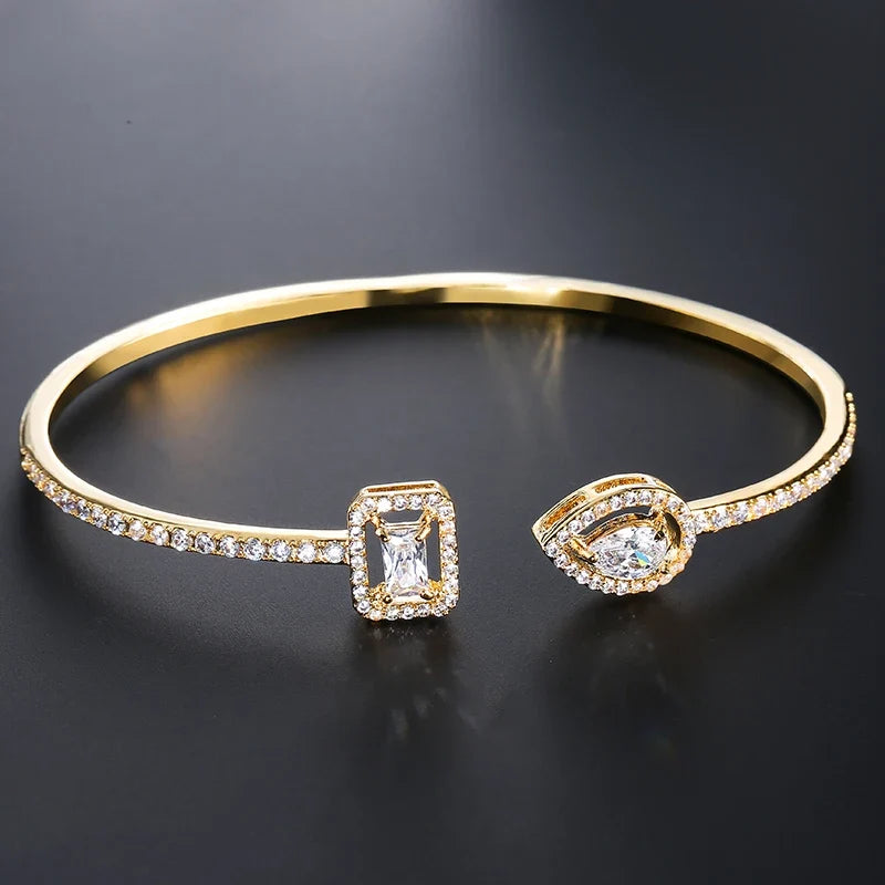 Luce | Bracelet jonc géométrique