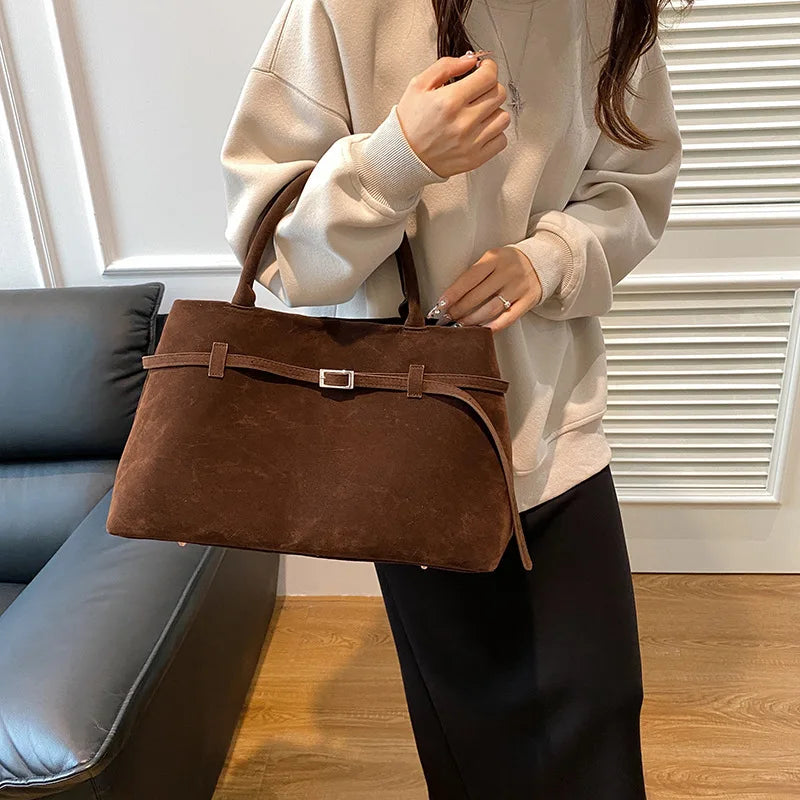 Cabas en daim pour femme - Esmé