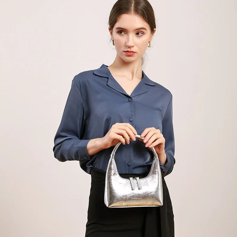 Sac baguette en cuir Aurora