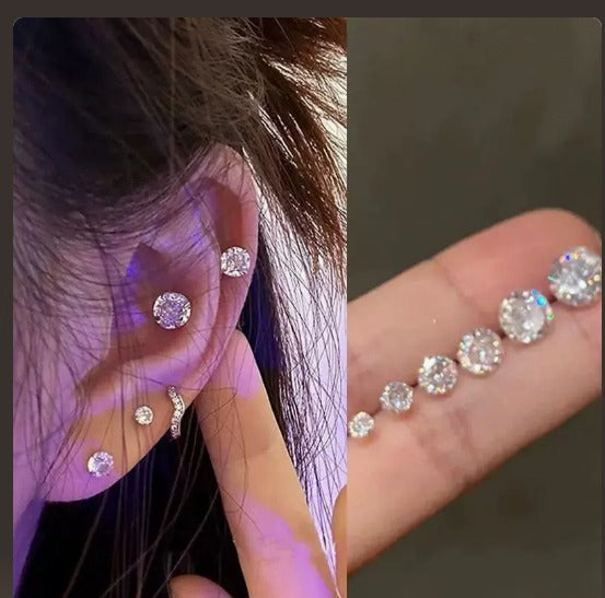 Casilda - Boucles d'Oreilles à Clip Chic en Or Blanc