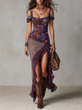 Robe Maxi à Imprimé Léopard Style Urban Nomad
