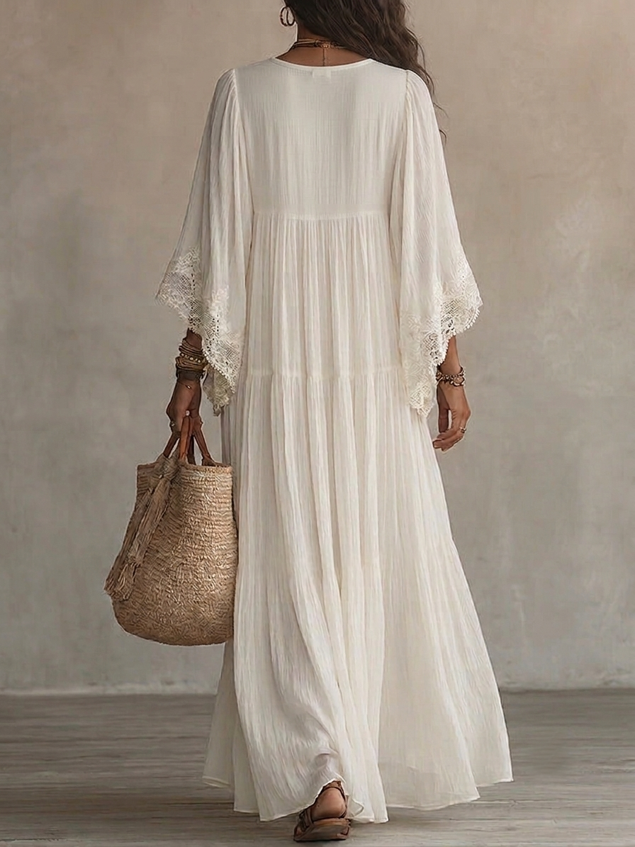 Anna | Robe Perle Blanche