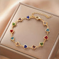 Marilou | Bracelet avec des cœurs colorés