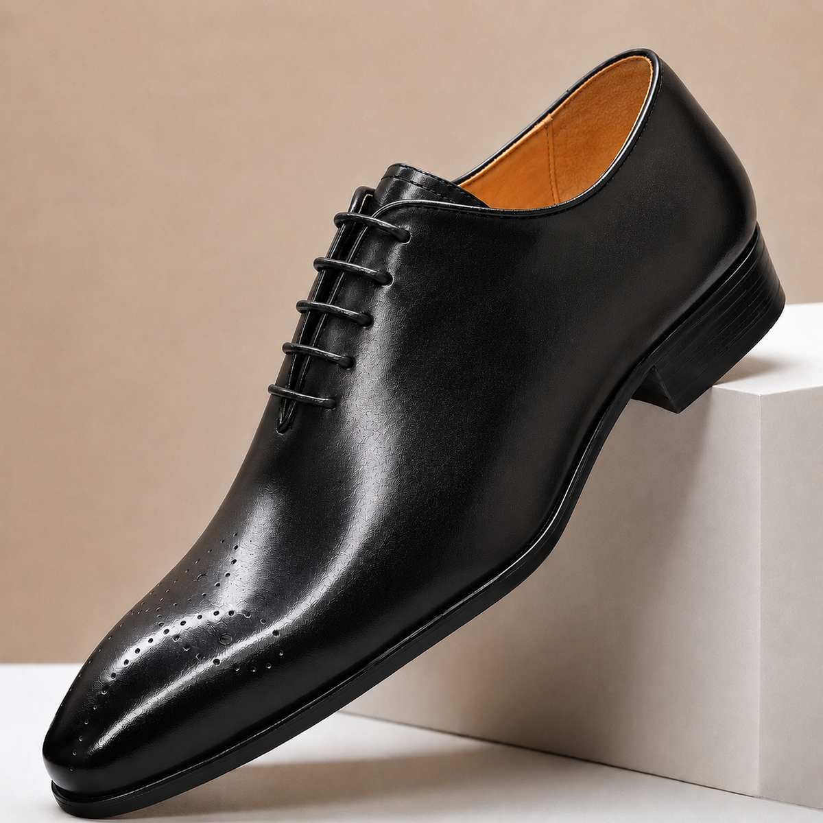 Chaussures Habillées Alessio en Cuir Pleine Fleur