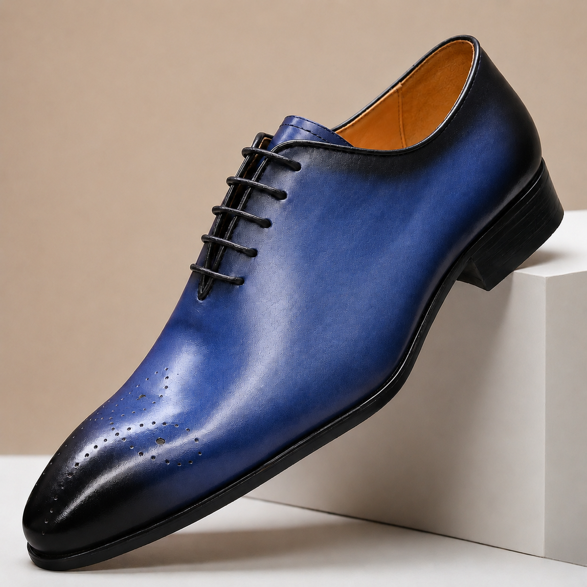 Chaussures Habillées Alessio en Cuir Pleine Fleur