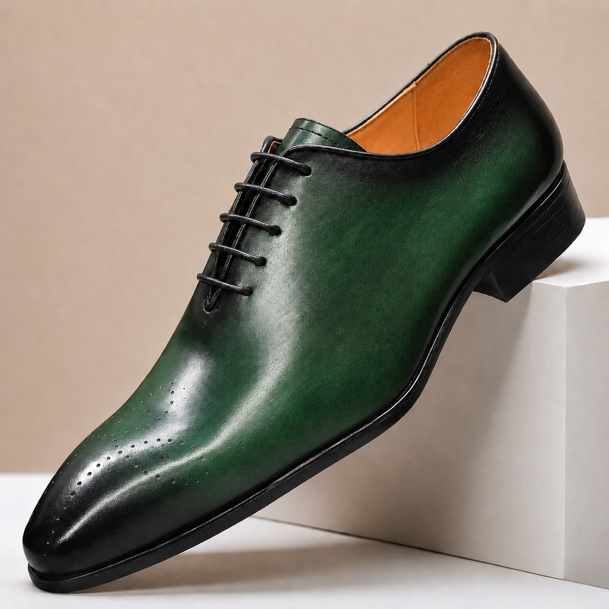Chaussures Habillées Alessio en Cuir Pleine Fleur