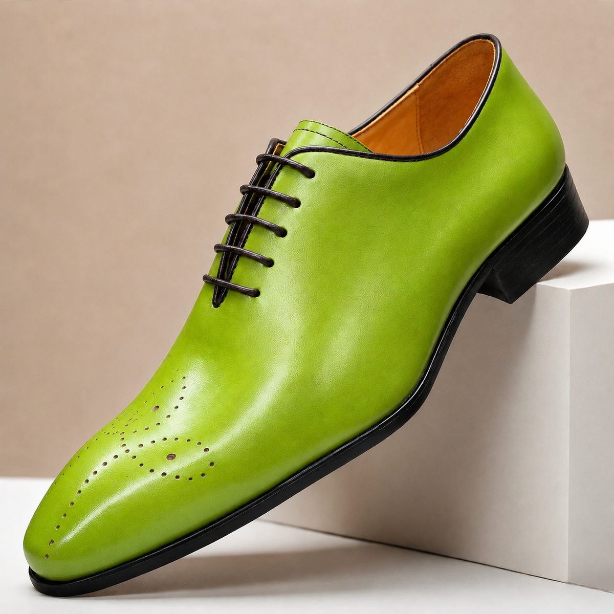 Chaussures Habillées Alessio en Cuir Pleine Fleur