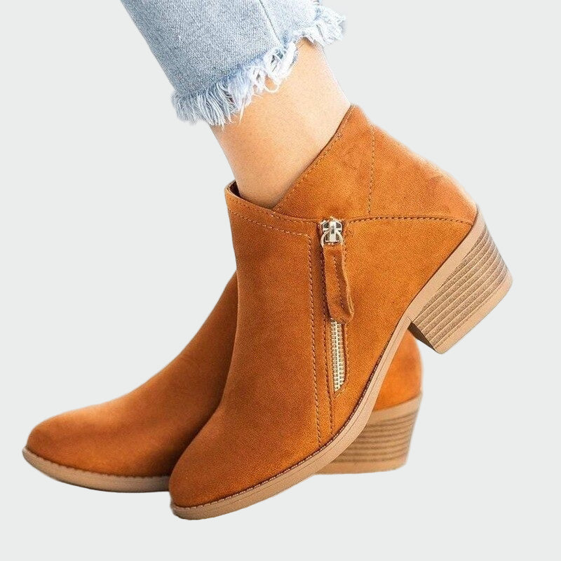 Bottes orthopédiques en cuir premium à talon pour l'hiver