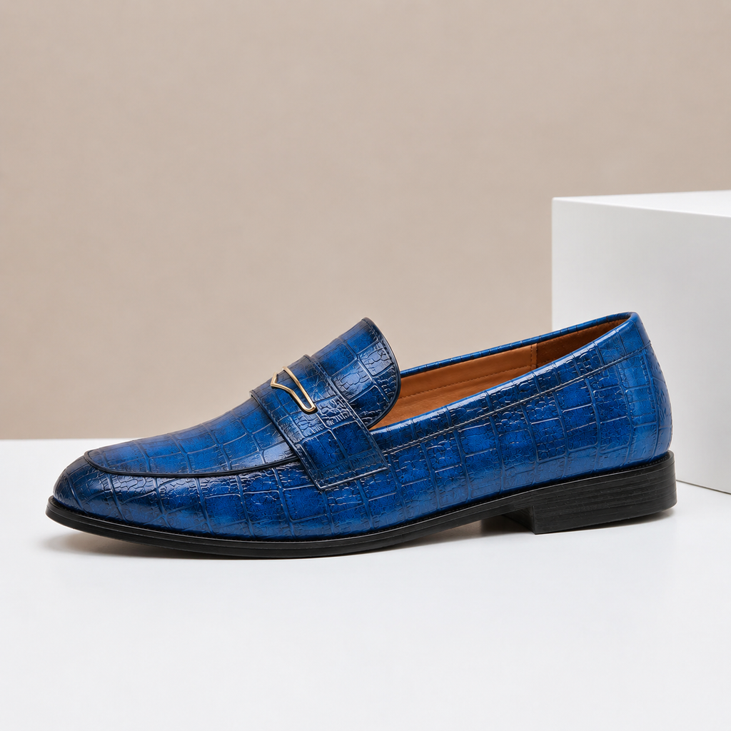 Mocassins Vincetto en Cuir Texturé