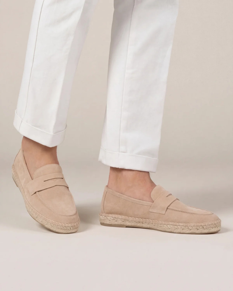 Espadrilles Riviera en Daim – Beige