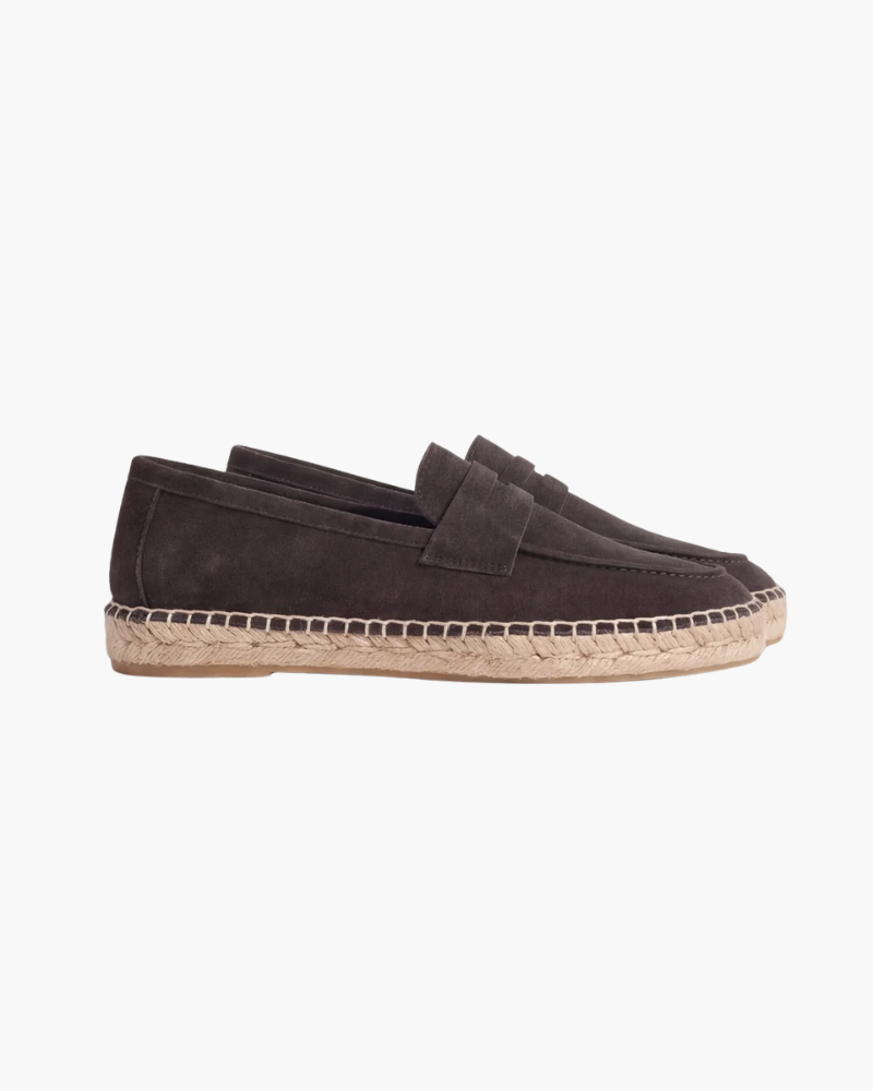 Espadrilles Riviera en Daim – Café