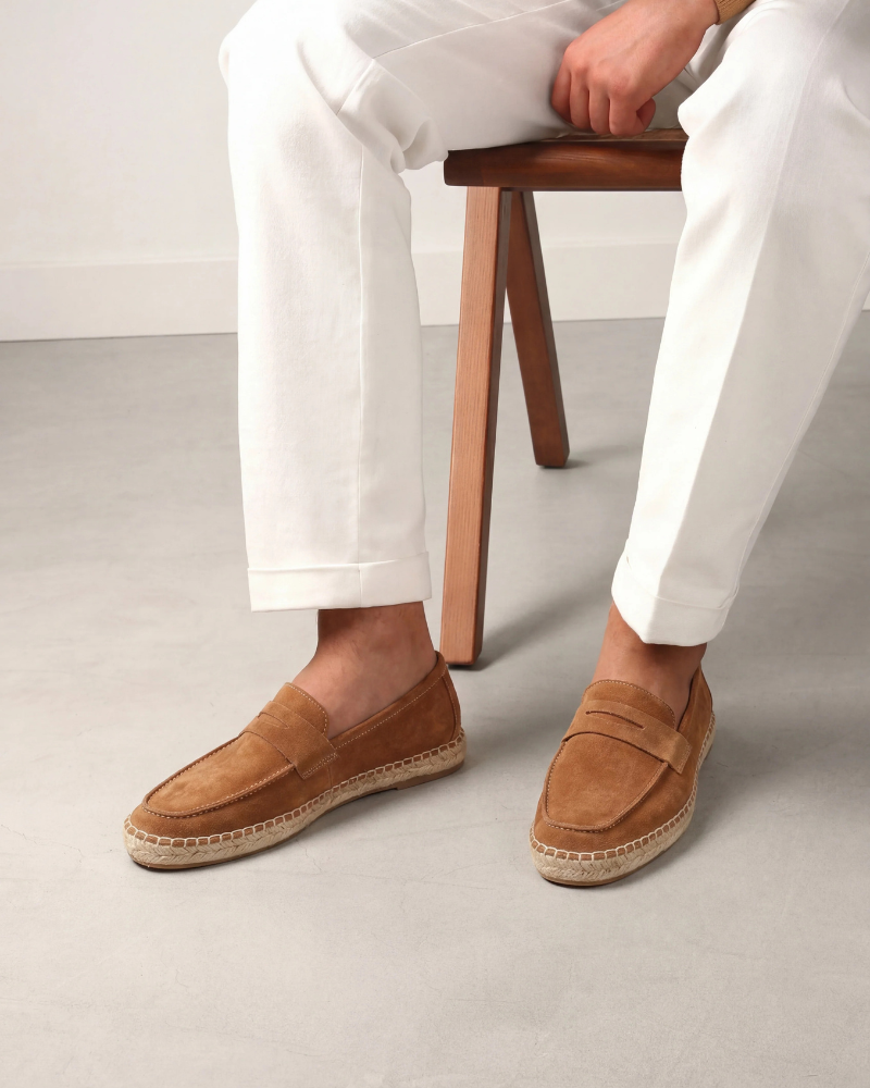 Espadrilles Riviera en Daim – Marron