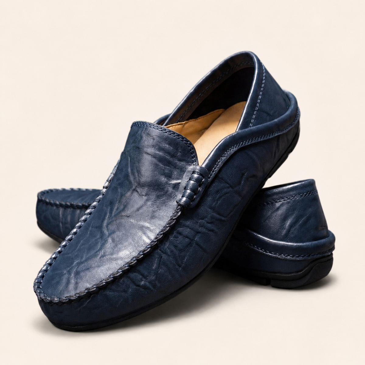 Florence | Mocassins en Cuir – Noir