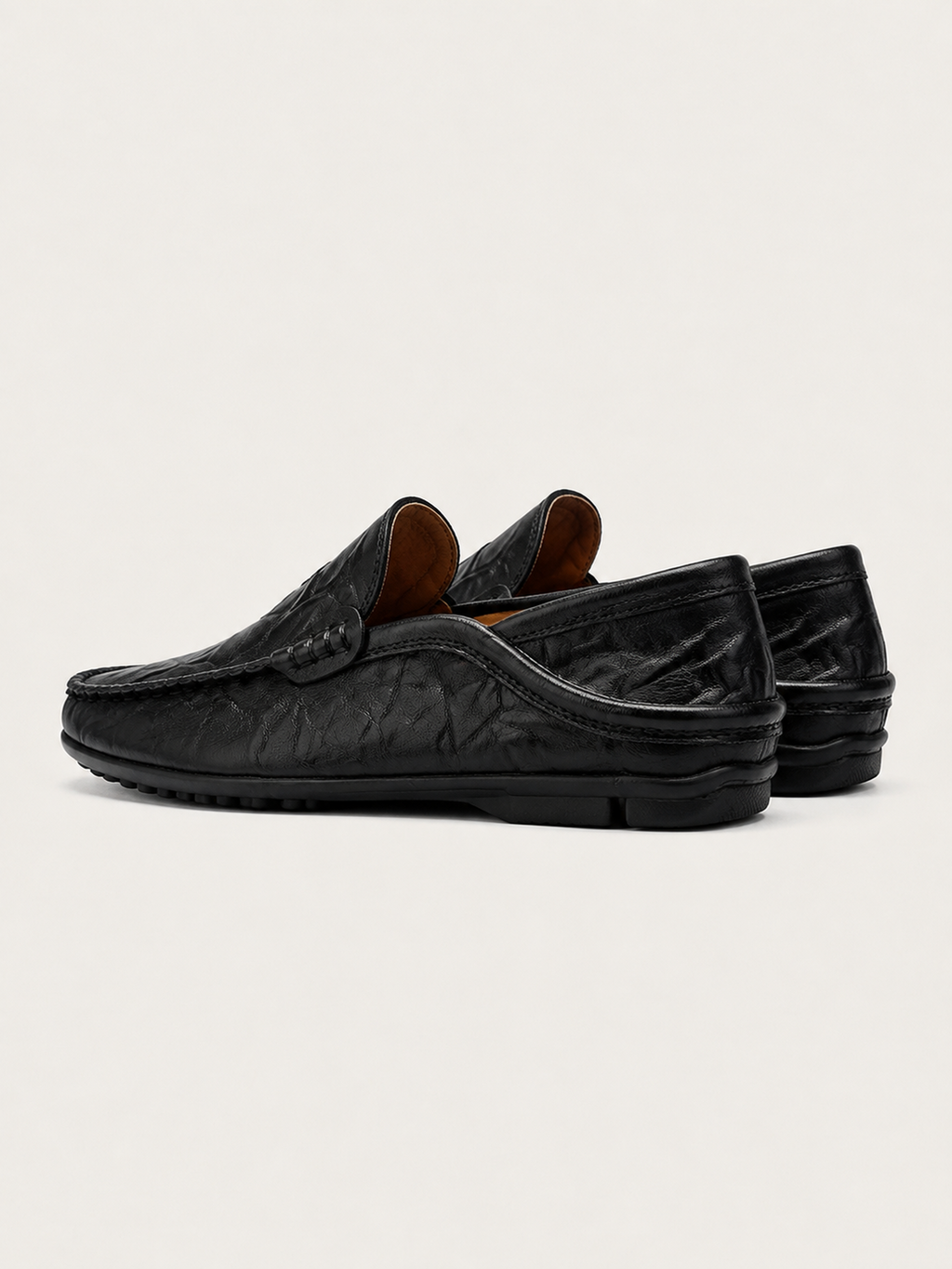 Florence | Mocassins en Cuir – Noir