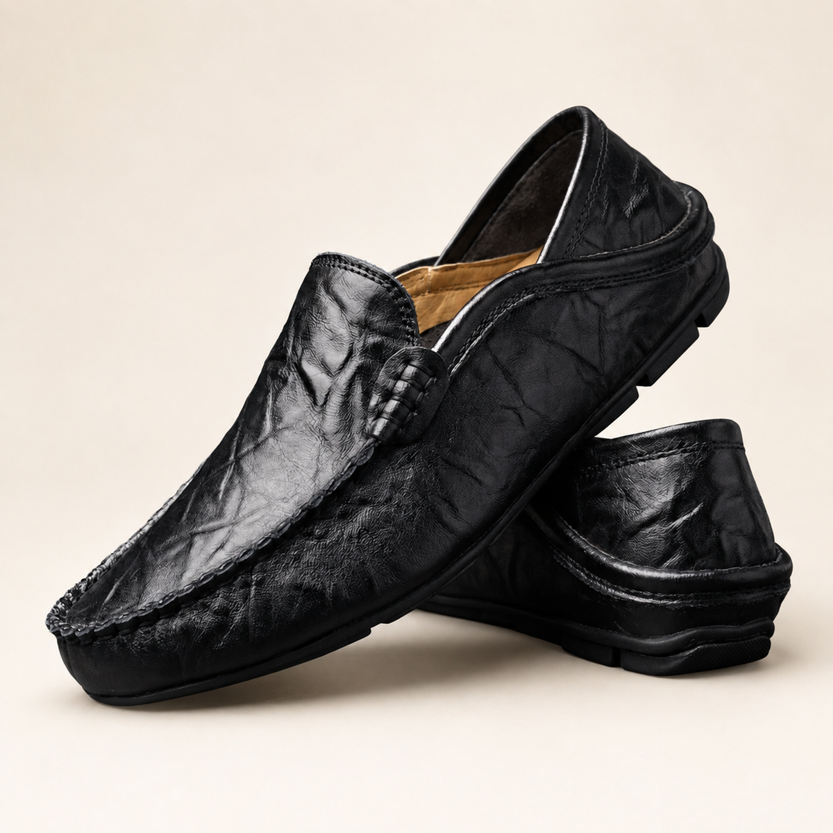 Florence | Mocassins en Cuir – Marron