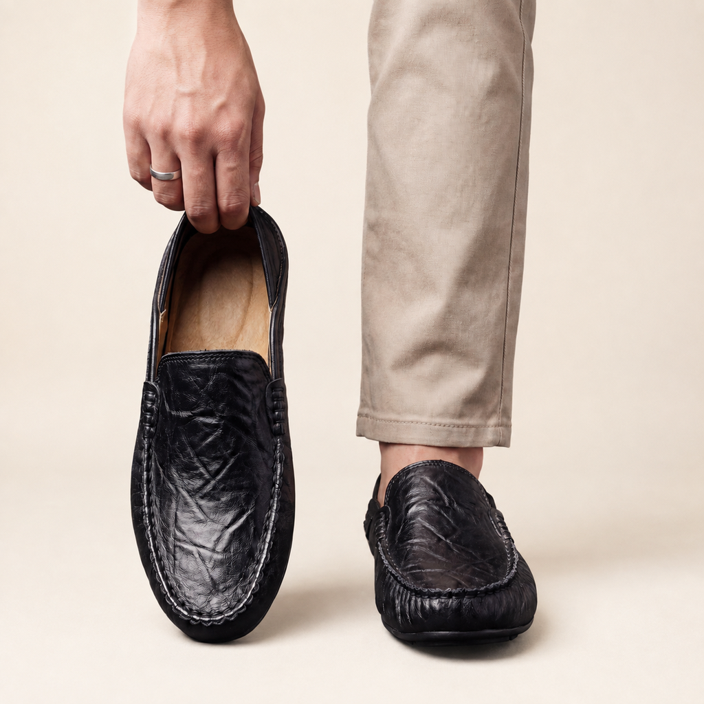 Florence | Mocassins en Cuir – Noir