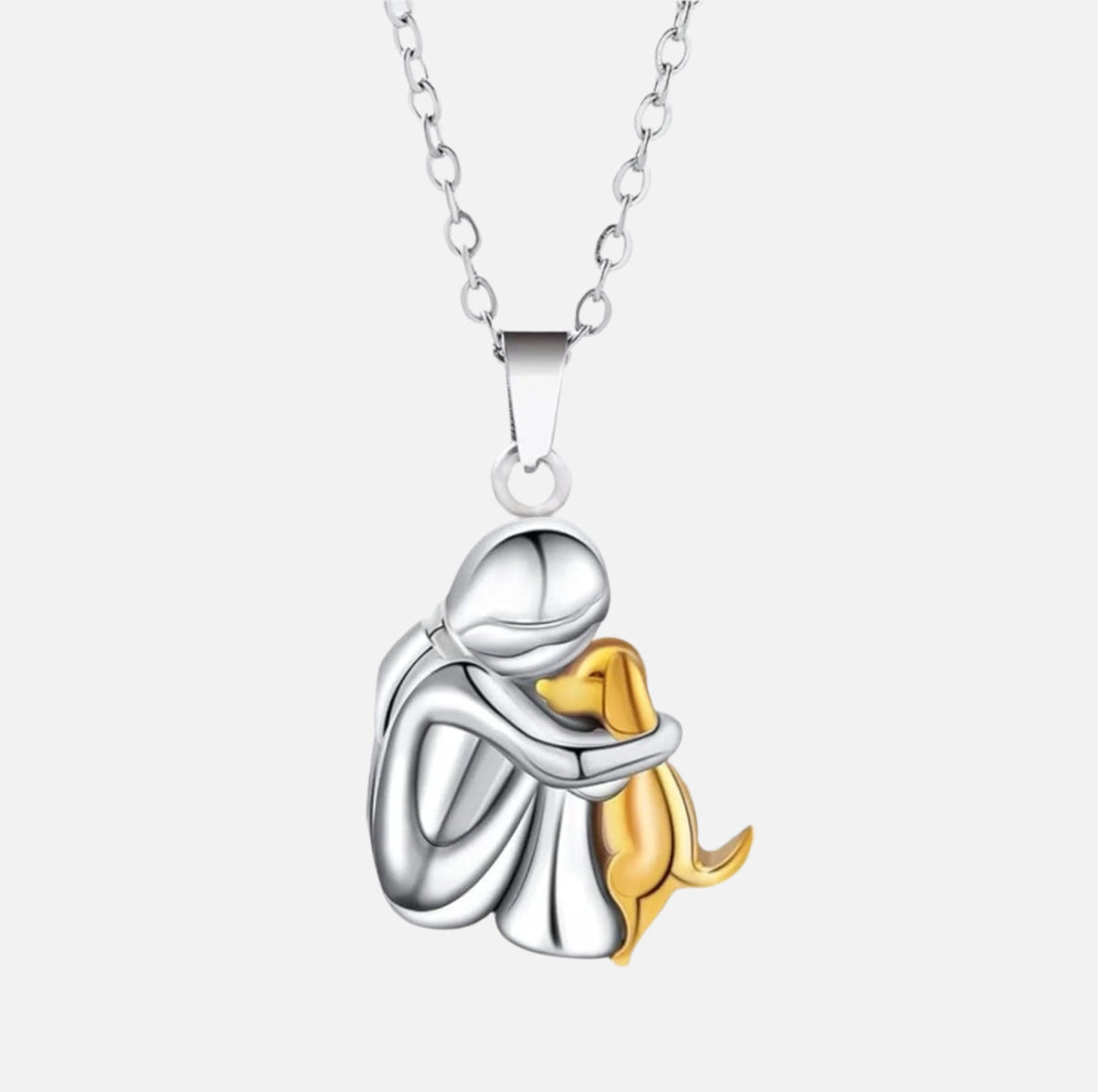 Pendentif « Amitié éternelle » – Symbole de l’amour entre une femme et son chien