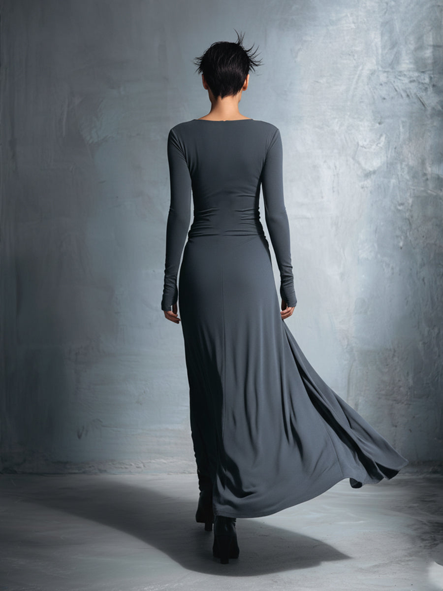 Nadège | Robe Maxi à Nœud Latéral