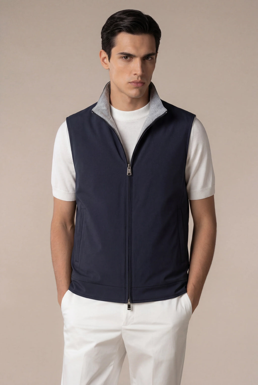 Gilet thermique bleu marine