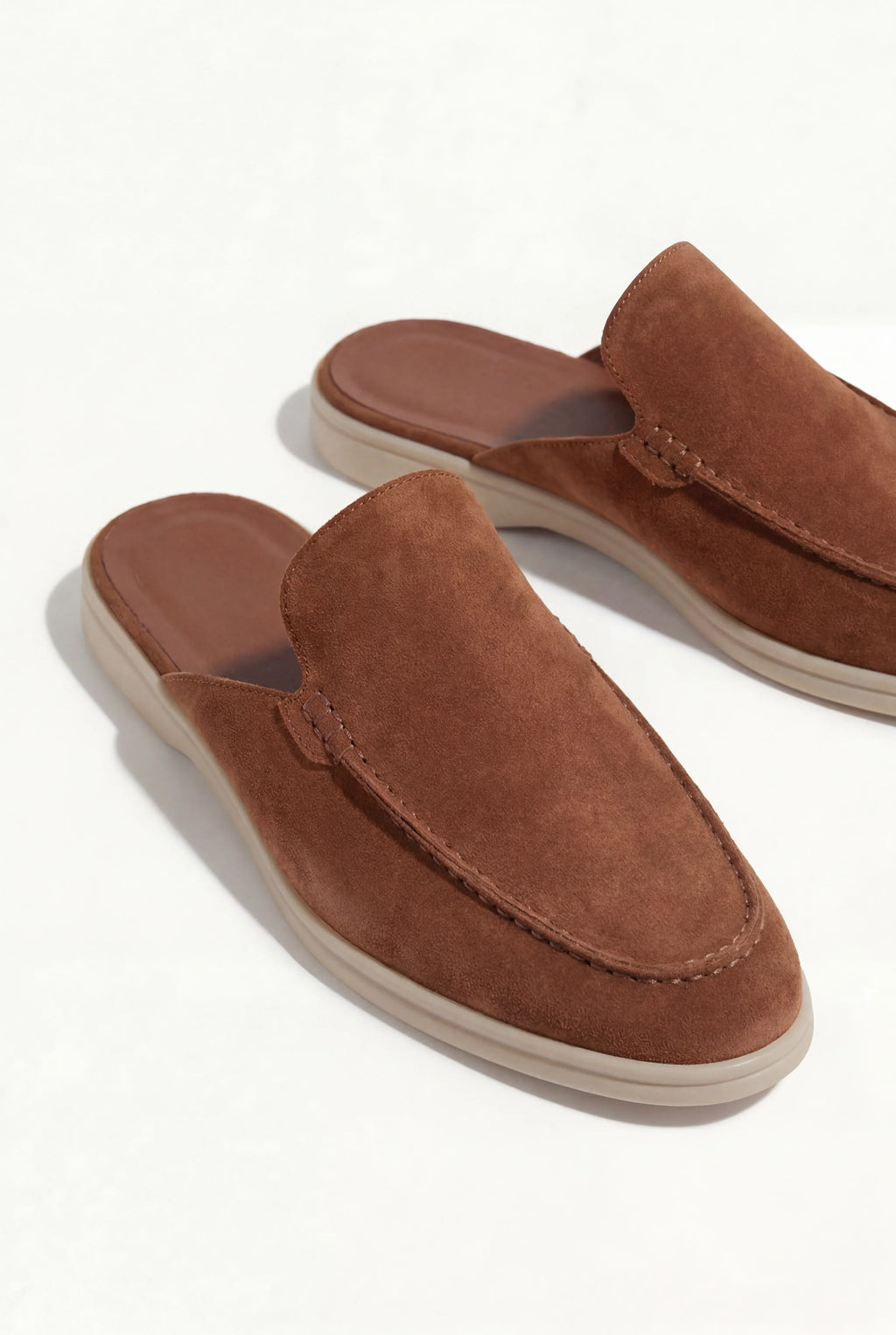 Mocassin en daim camel