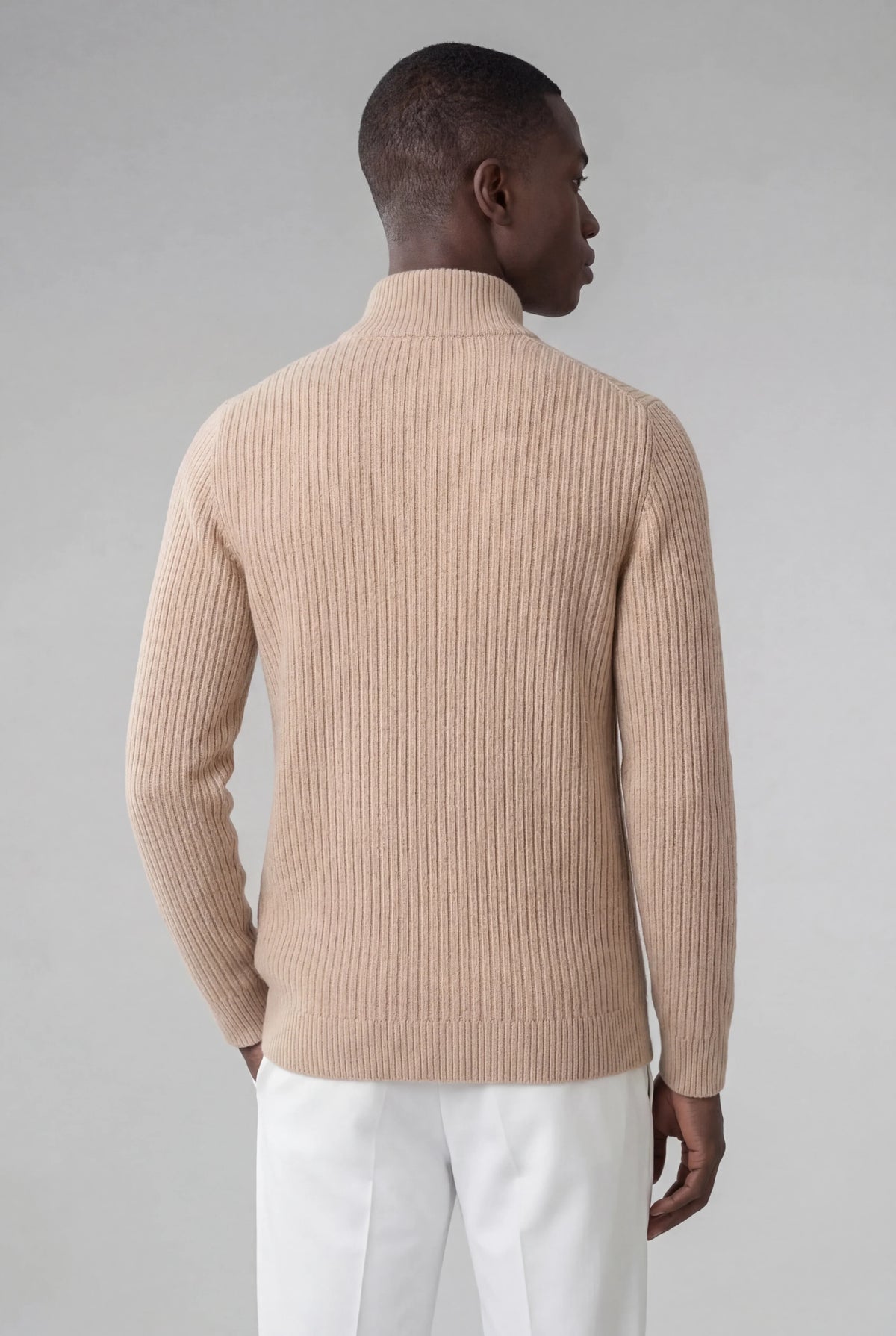 Gilet en maille Nombre beige