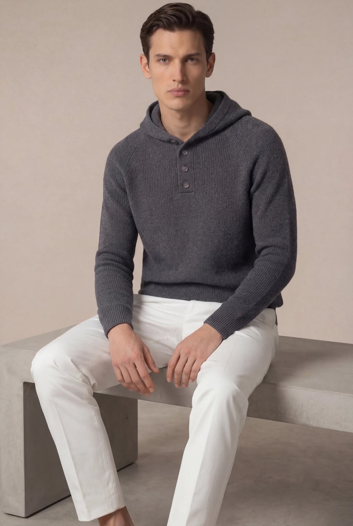 Pull en maille Nobi gris