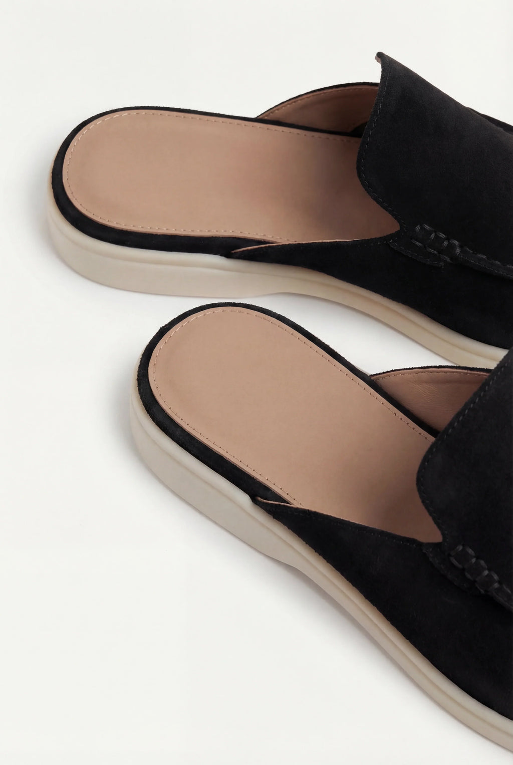 Mocassin bateau en daim noir