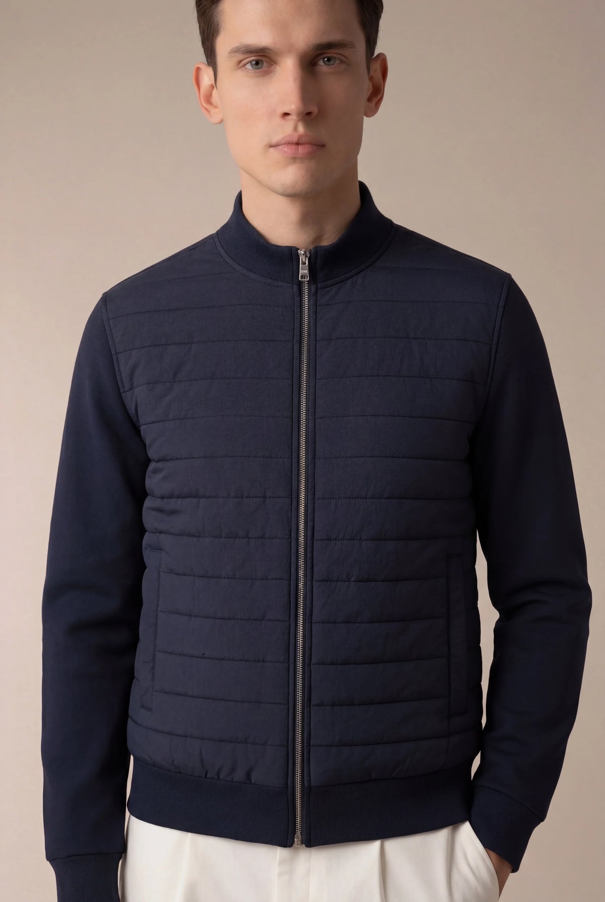 Veste matelassée urbaine bleu marine