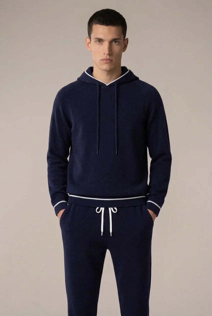 Ensemble Signature bleu marine à capuche
