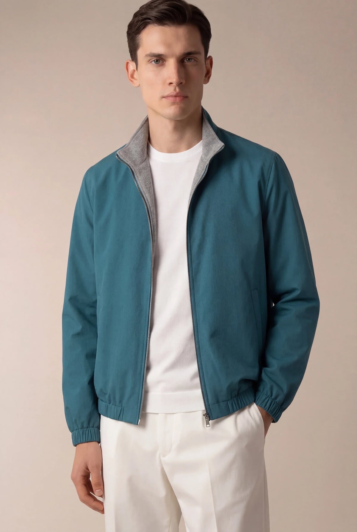 Veste technique bleu sarcelle