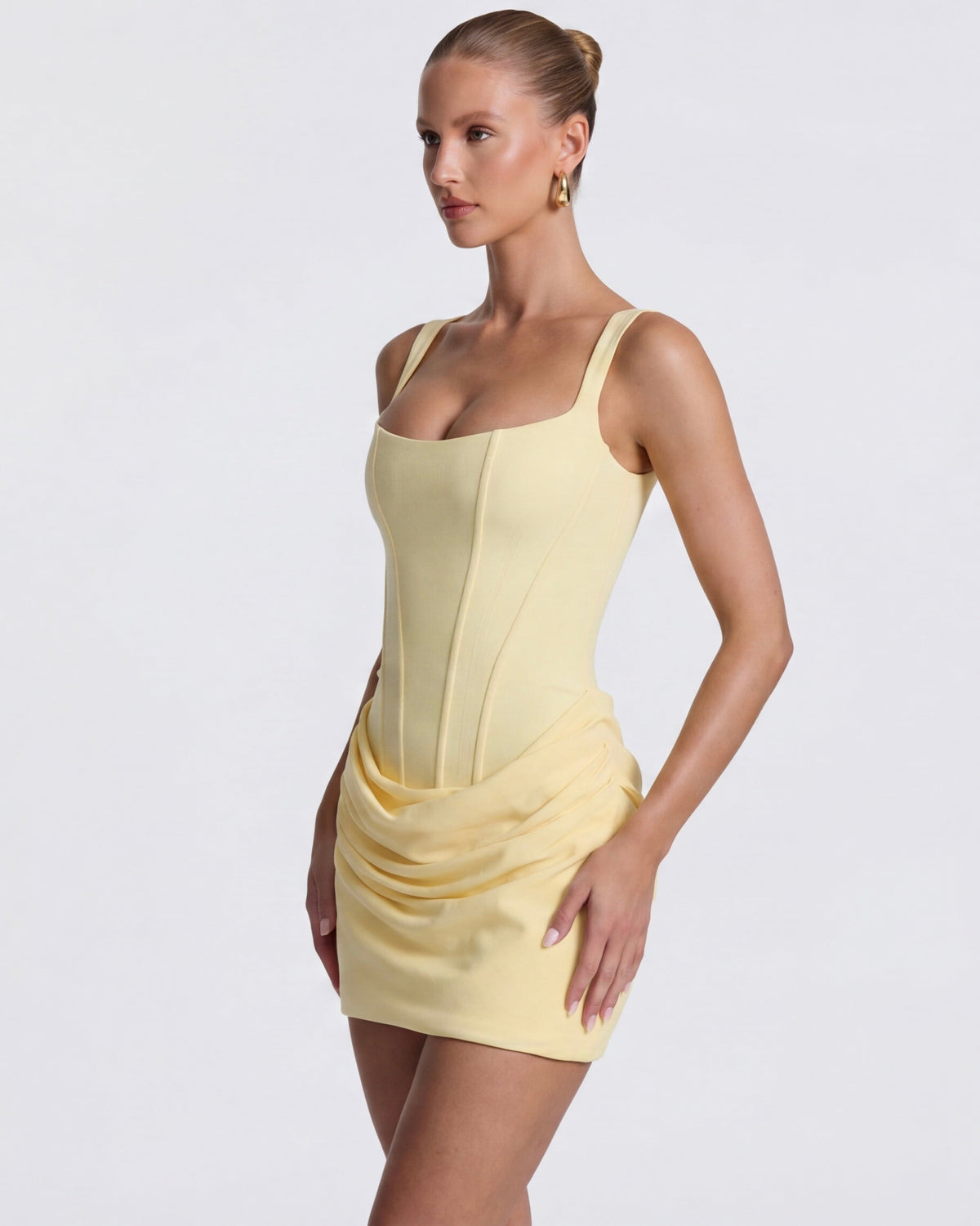Robe mini drapée