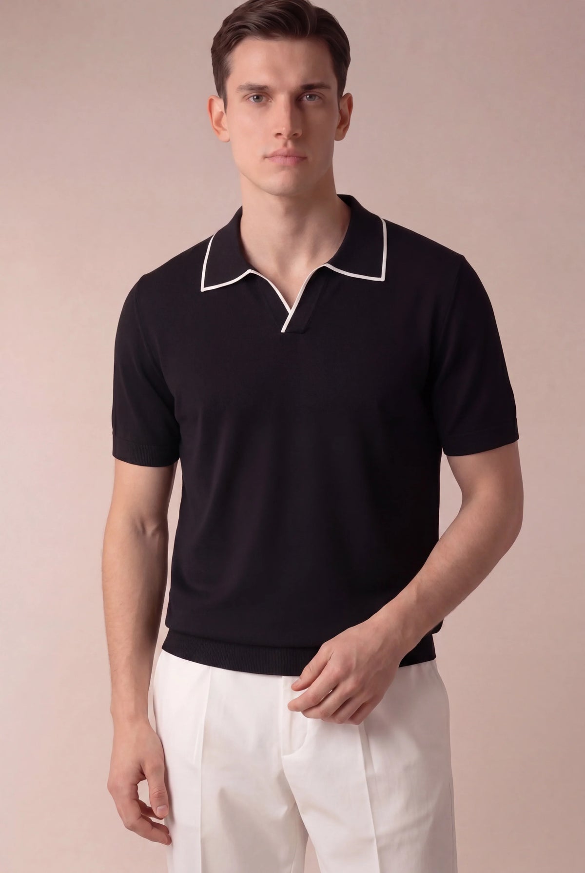 Polo Black Buttonless