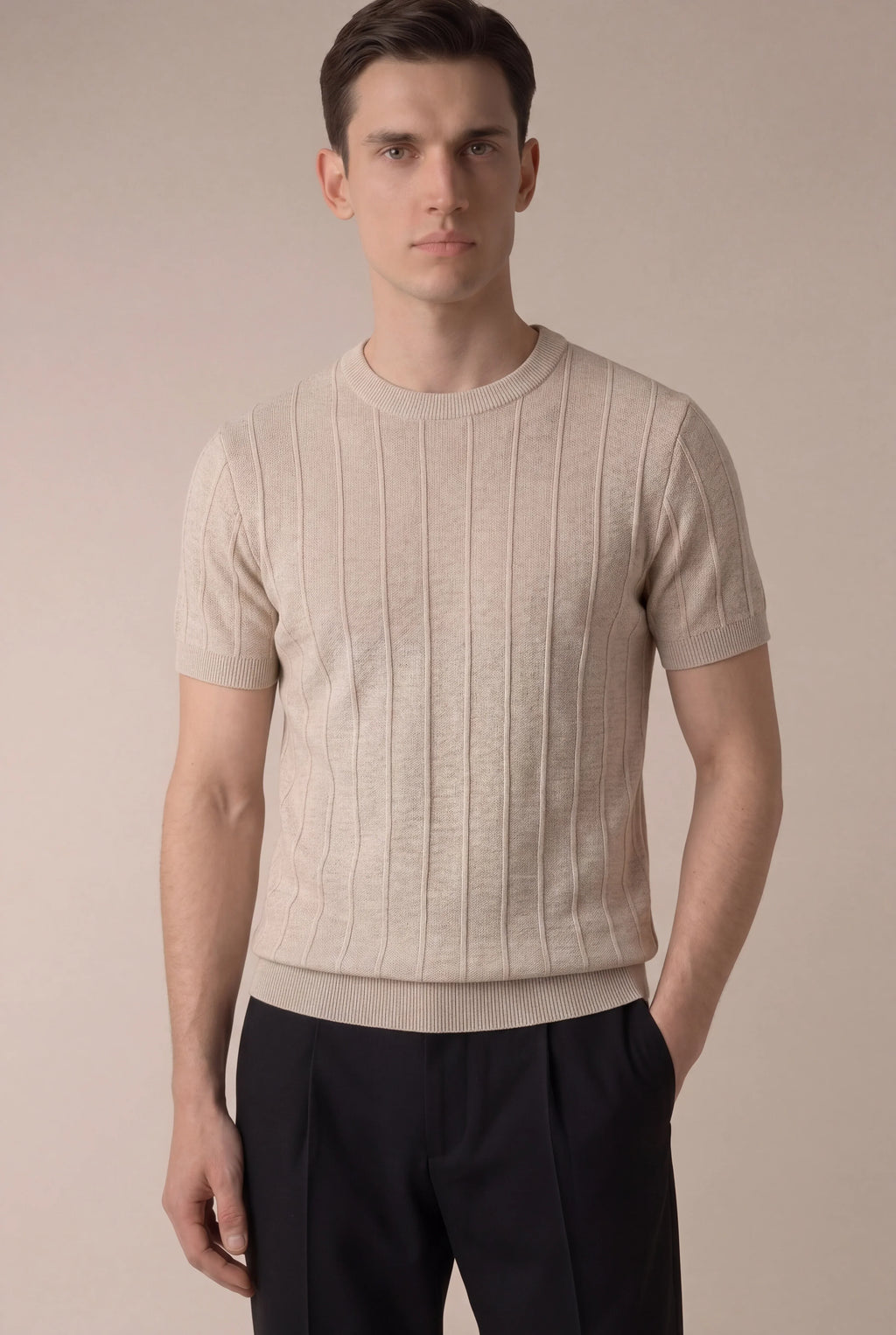 T-shirt beige élégant