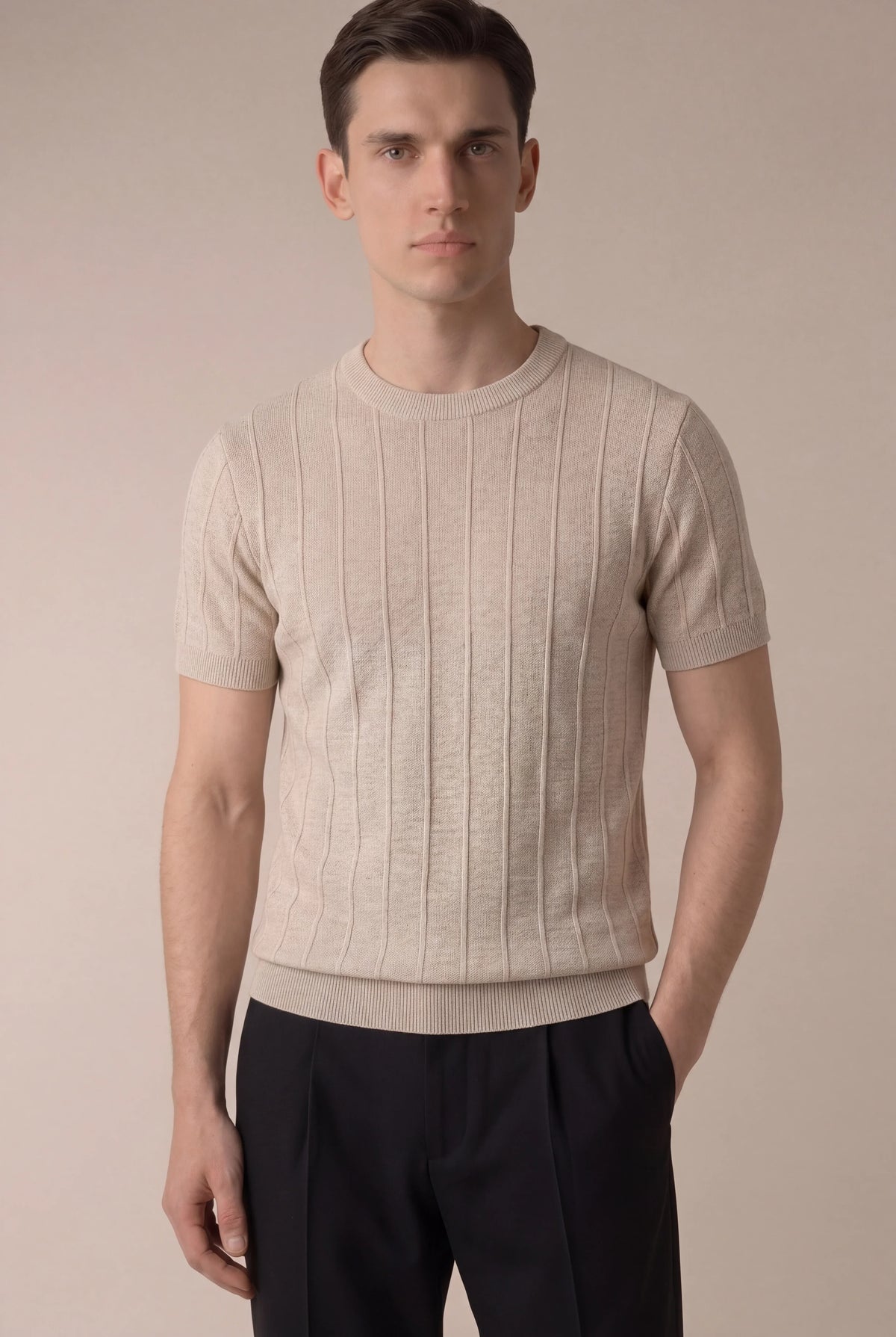 Camiseta Beige Elegante