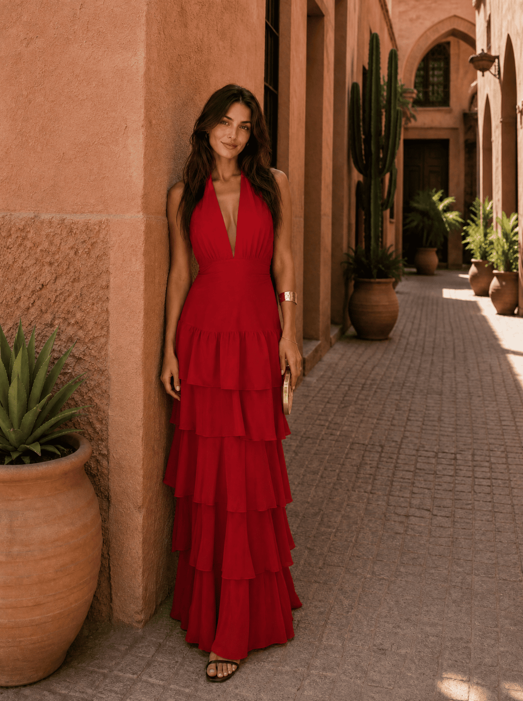 Robe Manila rouge