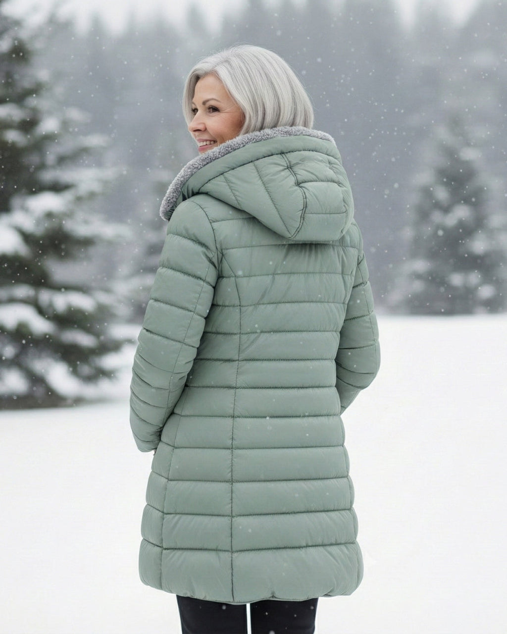 Manteau matelassé doublé polaire