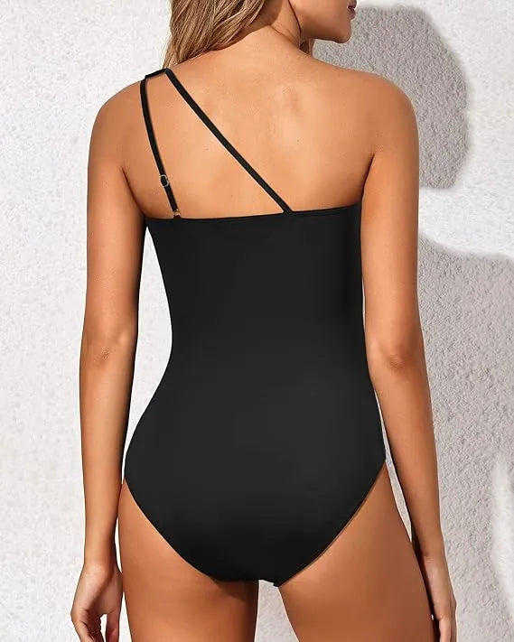 Maillot de bain asymétrique imprimé