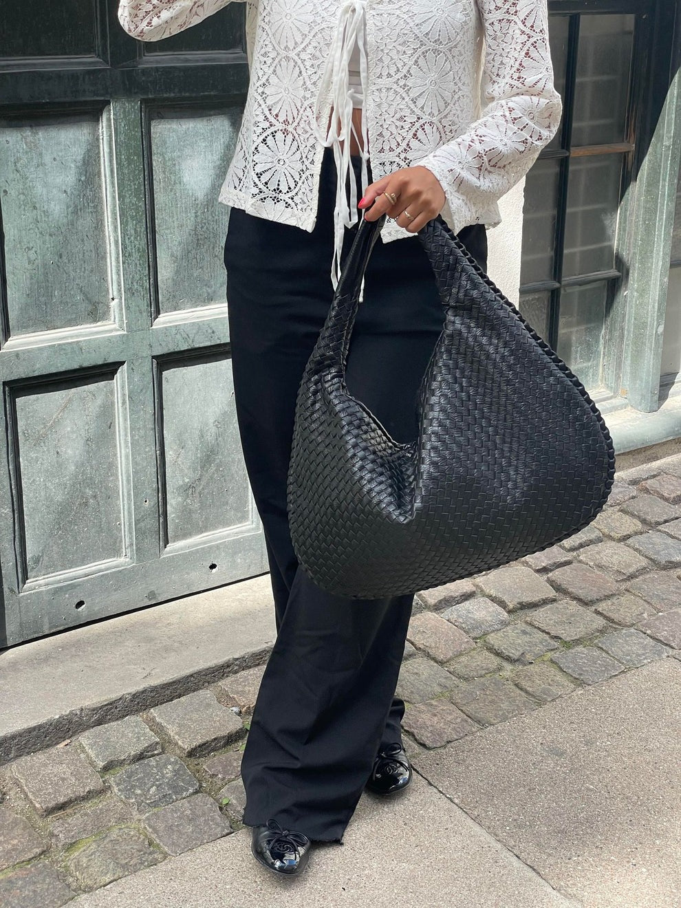 Sac hobo tressé élégant