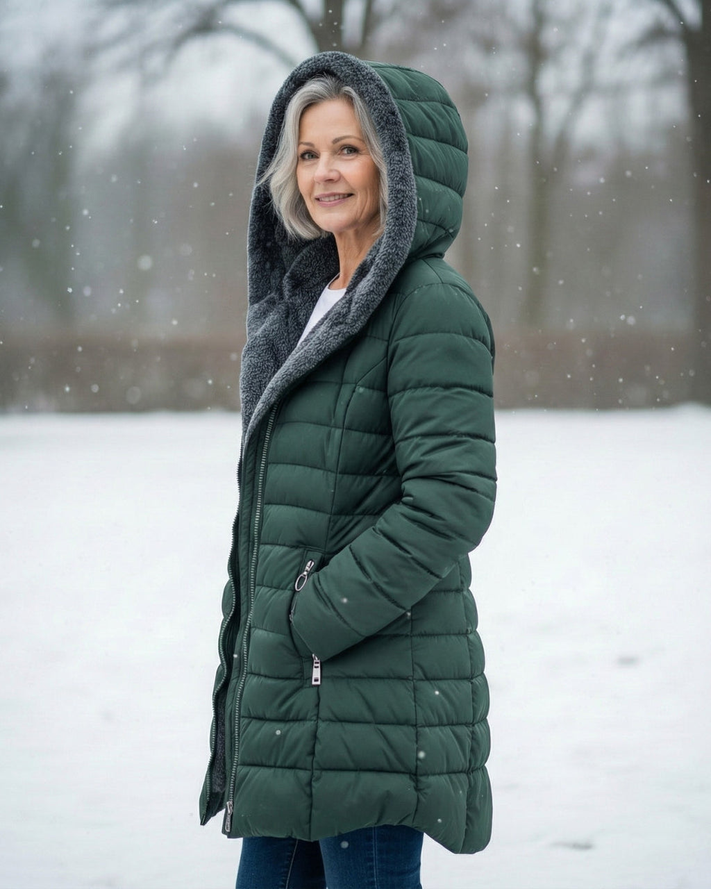 Manteau matelassé doublé polaire